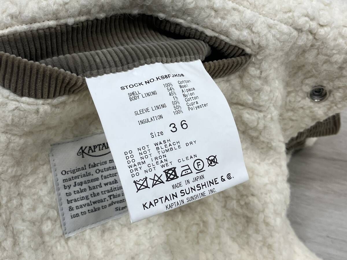 KAPTAIN SUNSHINE & CO. Alpaca Boa Ranch JK アルパカ ボア ランチ