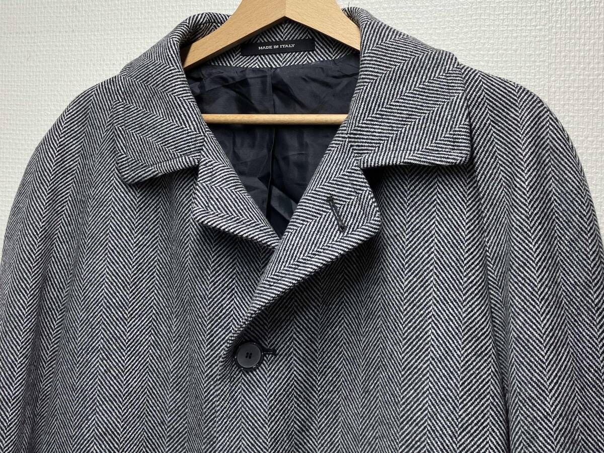 TAGLIATORE イタリア製 ウール ヘリンボーン トレンチ コート