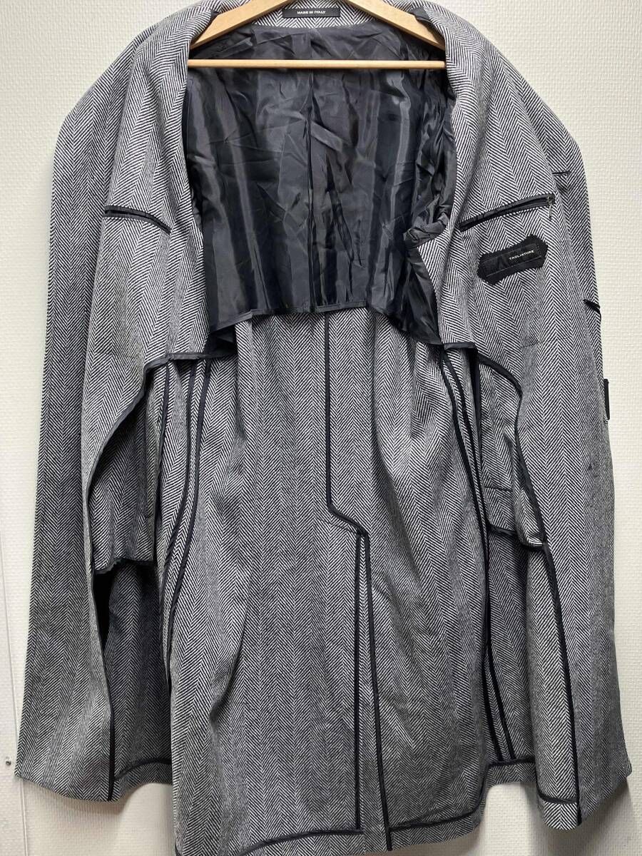 TAGLIATORE イタリア製 ウール ヘリンボーン トレンチ コート