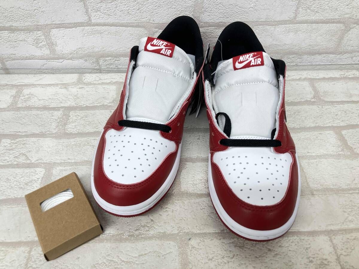 NIKE AIR JORDAN 1 RETRO LOW OG HQ 6998-600 ナイキ エアジョーダン1 レトロ スニーカー レッド ホワイト ブラック メンズ 27 cm