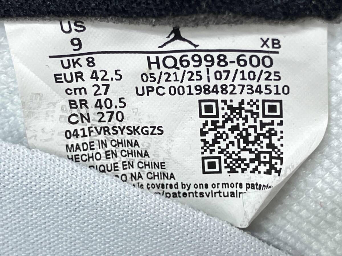  NIKE AIR JORDAN 1 RETRO LOW OG HQ 6998-600 ナイキ エアジョーダン1 レトロ スニーカー レッド ホワイト ブラック メンズ 27 cm スニーカー 靴