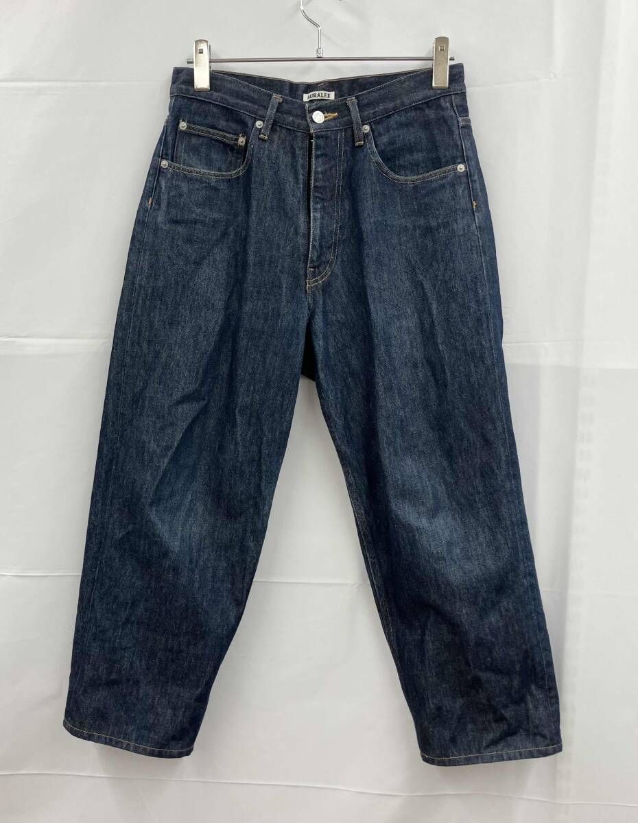 AURALEE オーラリー HARD TWIST DENIM WIDE ハードツイストデニムワイド A 9 SP 02 DM ジーンズ 30 インディゴ 通年