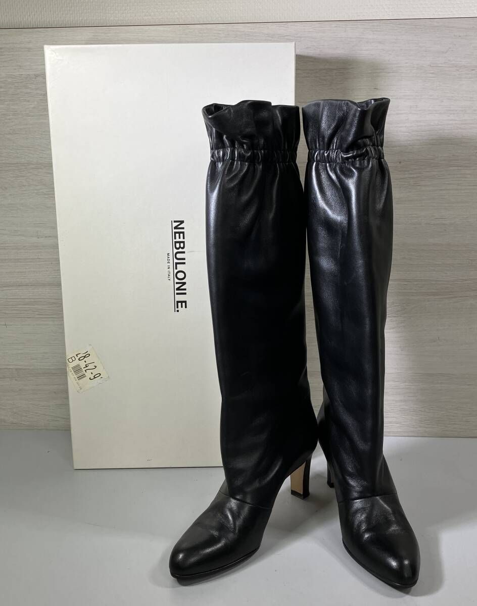 ネブローニ 人気の黒ロングブーツ 38サイズ 楽天市場】【50%OFF】【国内正規品】ネブローニ ブーツ ロングブーツ