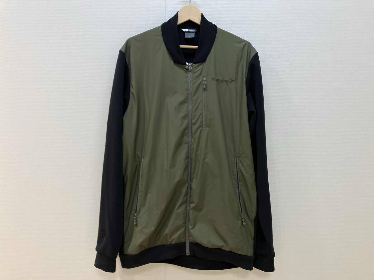 Norrona ノローナ r al warmwool 1 jacket ロールダルウォームウール1 ジャケット L オリーブ ポリエステル 羊毛 ポリウレタン ベトナム製