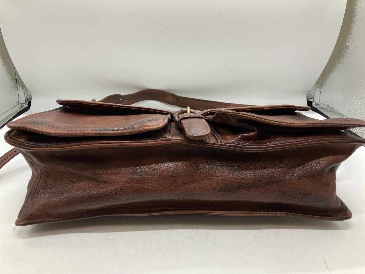 genten ゲンテン ショルダーバッグ ダークブラウン系 - メルカリ