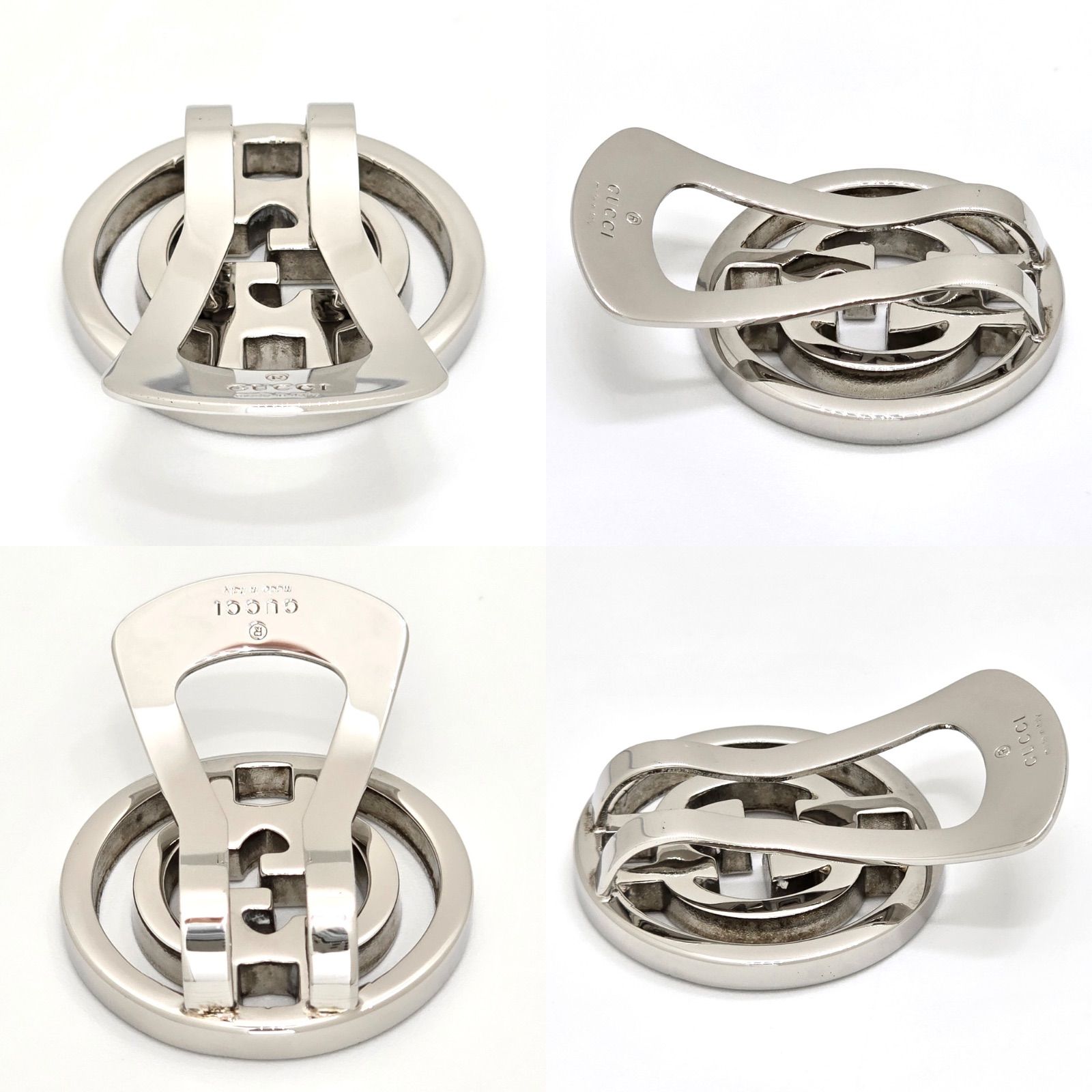 GUCCI グッチ インターロッキングG マネークリップ GG シルバーカラー