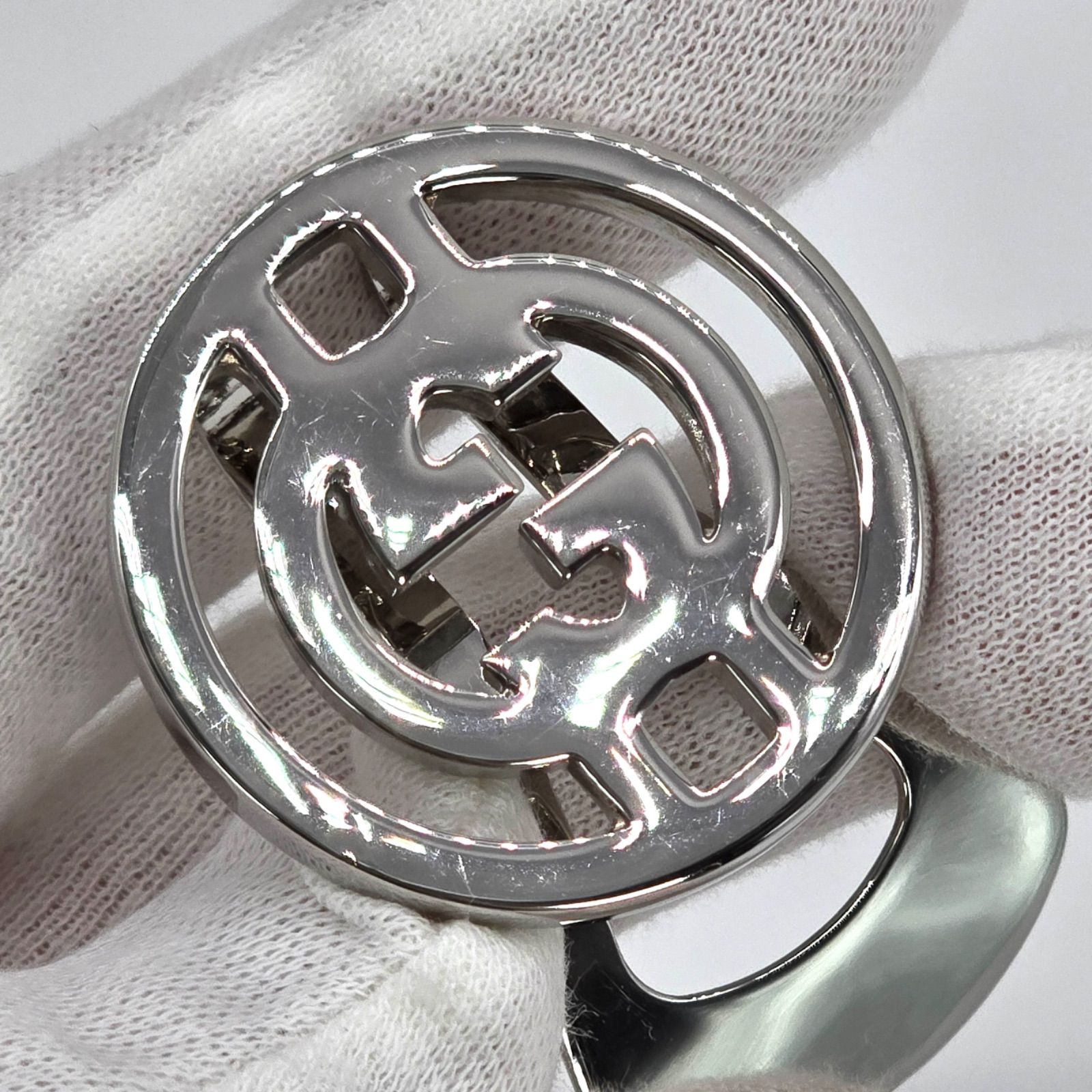 GUCCI グッチ インターロッキングG マネークリップ GG シルバーカラー