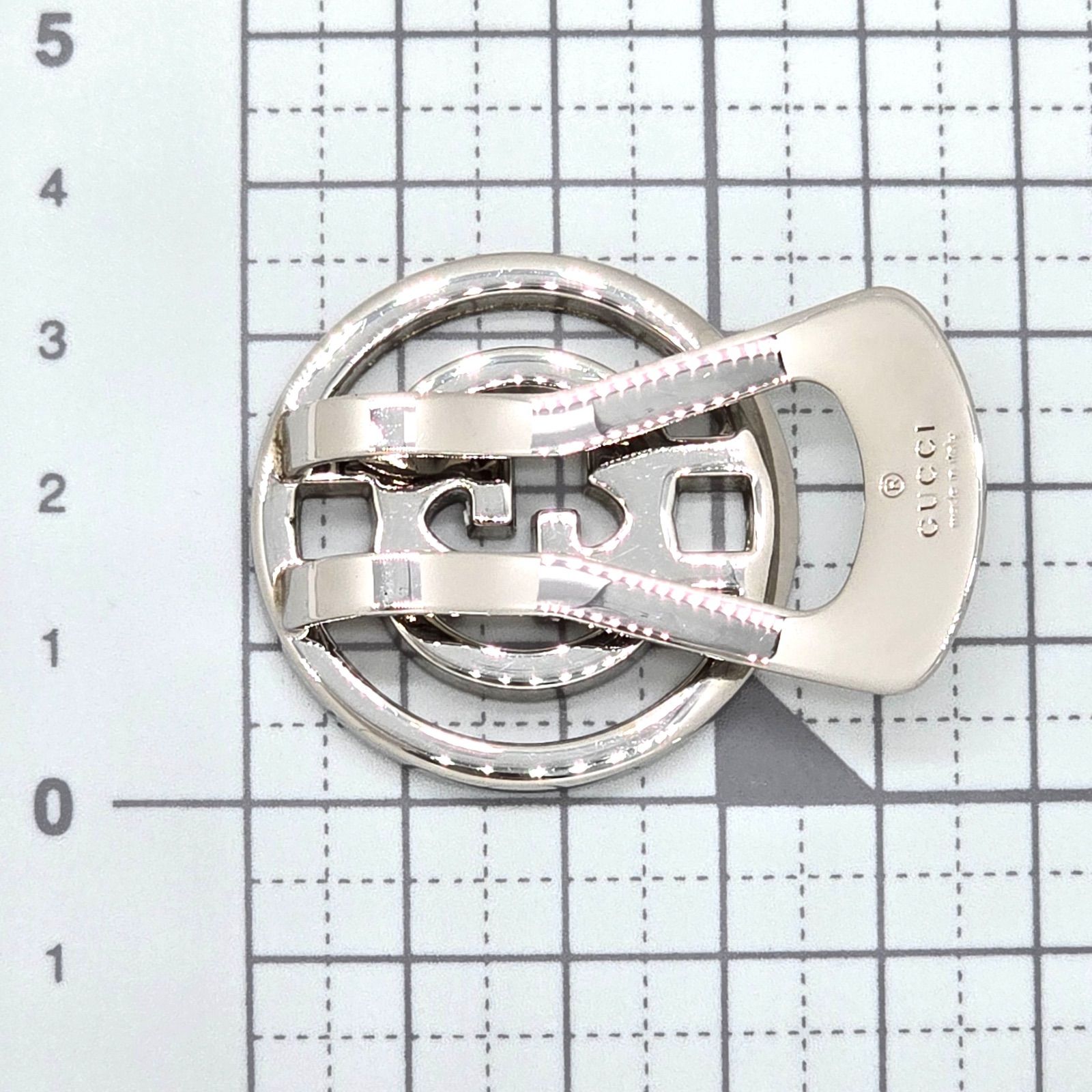 GUCCI グッチ マーモント インターロッキング シルバー マネークリップ