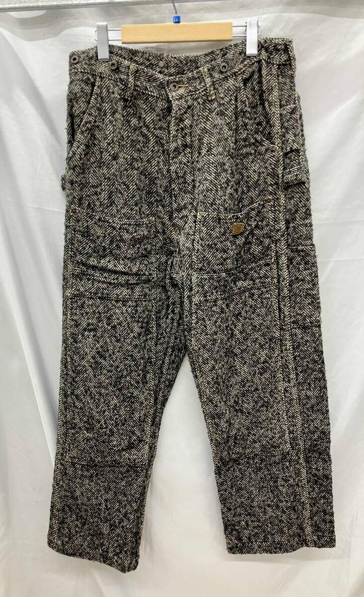 KAPITALキャピタル|ロングパンツ|ヘリンボーンダブルニーランバーカーペンターパンツ|サイズは商品説明参照