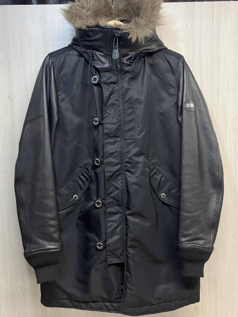 HYSTERIC GLAMOUR 本革 レザー アーム モッズ コート N-3B