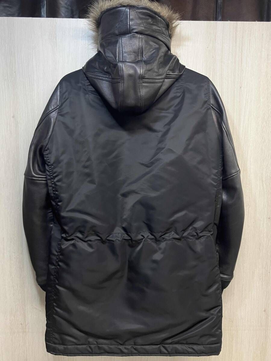 HYSTERIC GLAMOUR 本革 レザー アーム モッズ コート N-3B