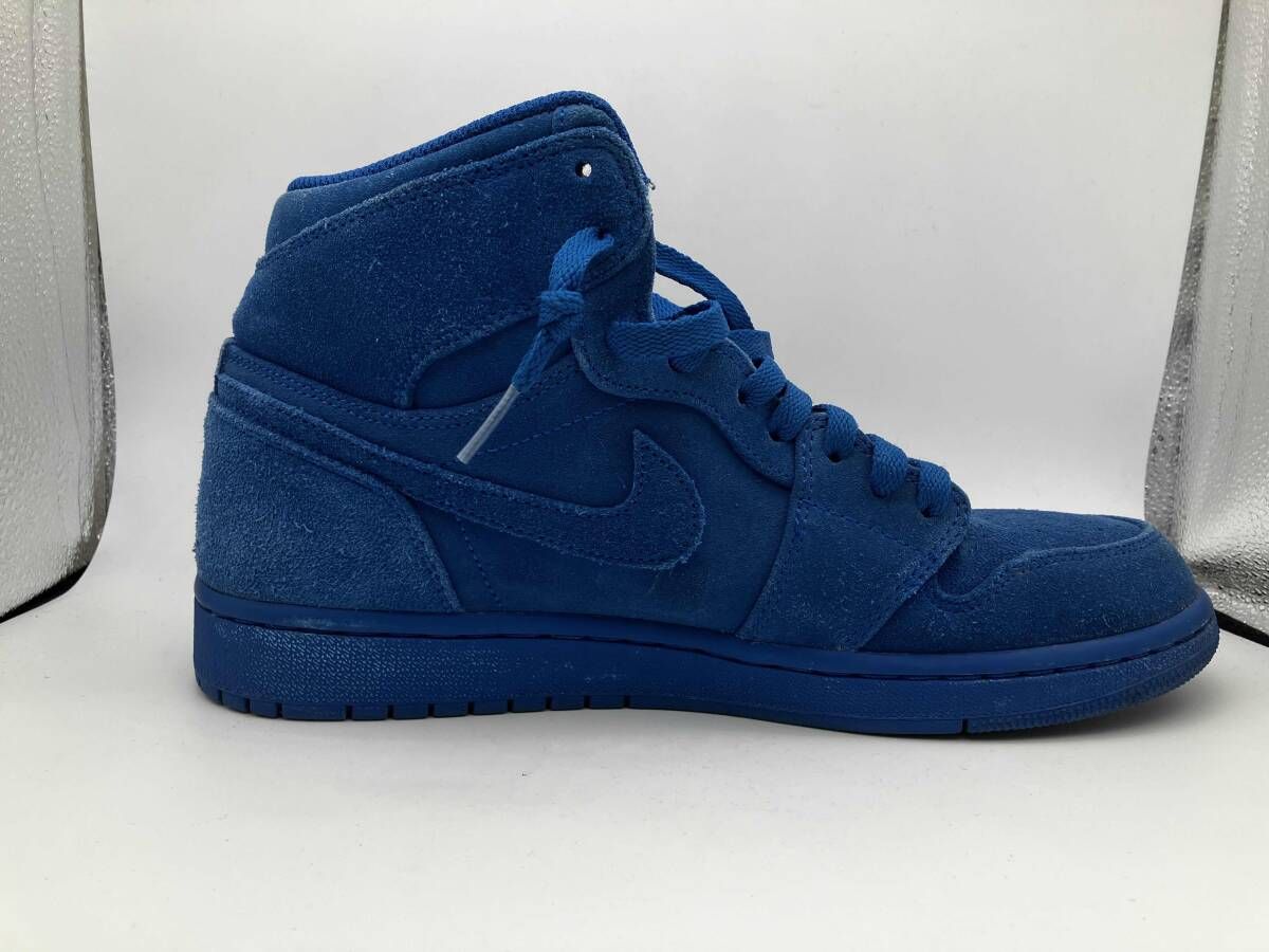 NIKE スニーカー AIR JORDAN 1 RETRO HIGH BLUE SUEDE 27 cm 当店鑑定済み