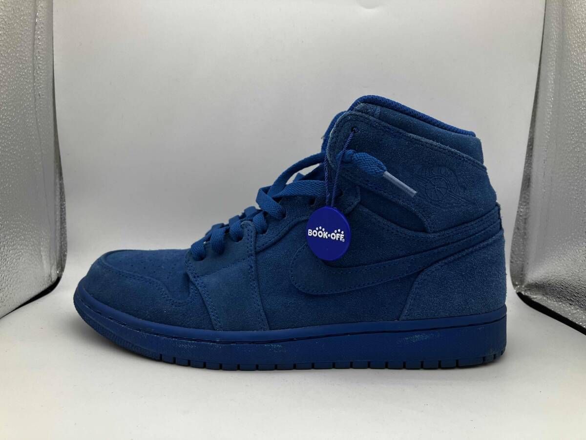 NIKE スニーカー AIR JORDAN 1 RETRO HIGH BLUE SUEDE 27 cm 当店鑑定済み