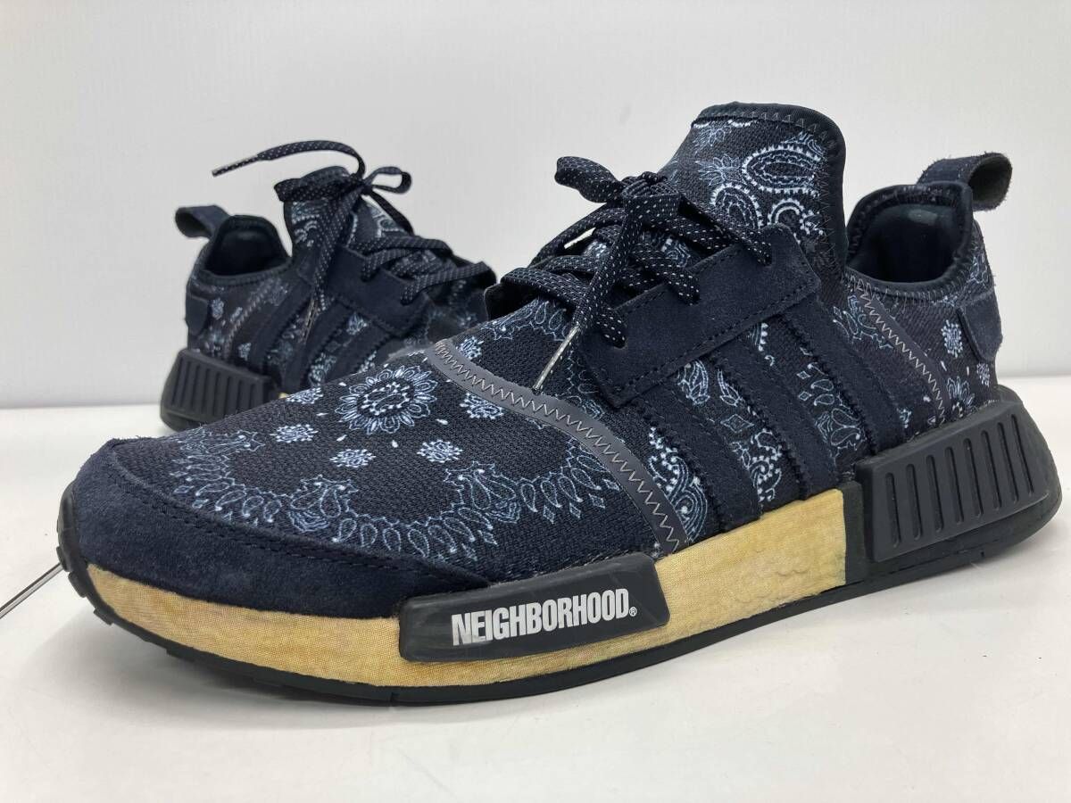 ×adidas ネイバーフッド アディダス NMD R 1 PAISLEY NAVY ペイズリー ネイビー GY 4158 29 cm
