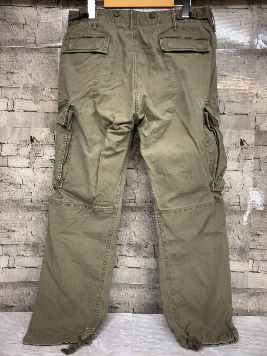 ダブルアールエル　ベージュ カーゴパンツ ウエスト38 ダブルアールエル ベージュ カーゴパンツ ウエスト38 ダブルアールエル
