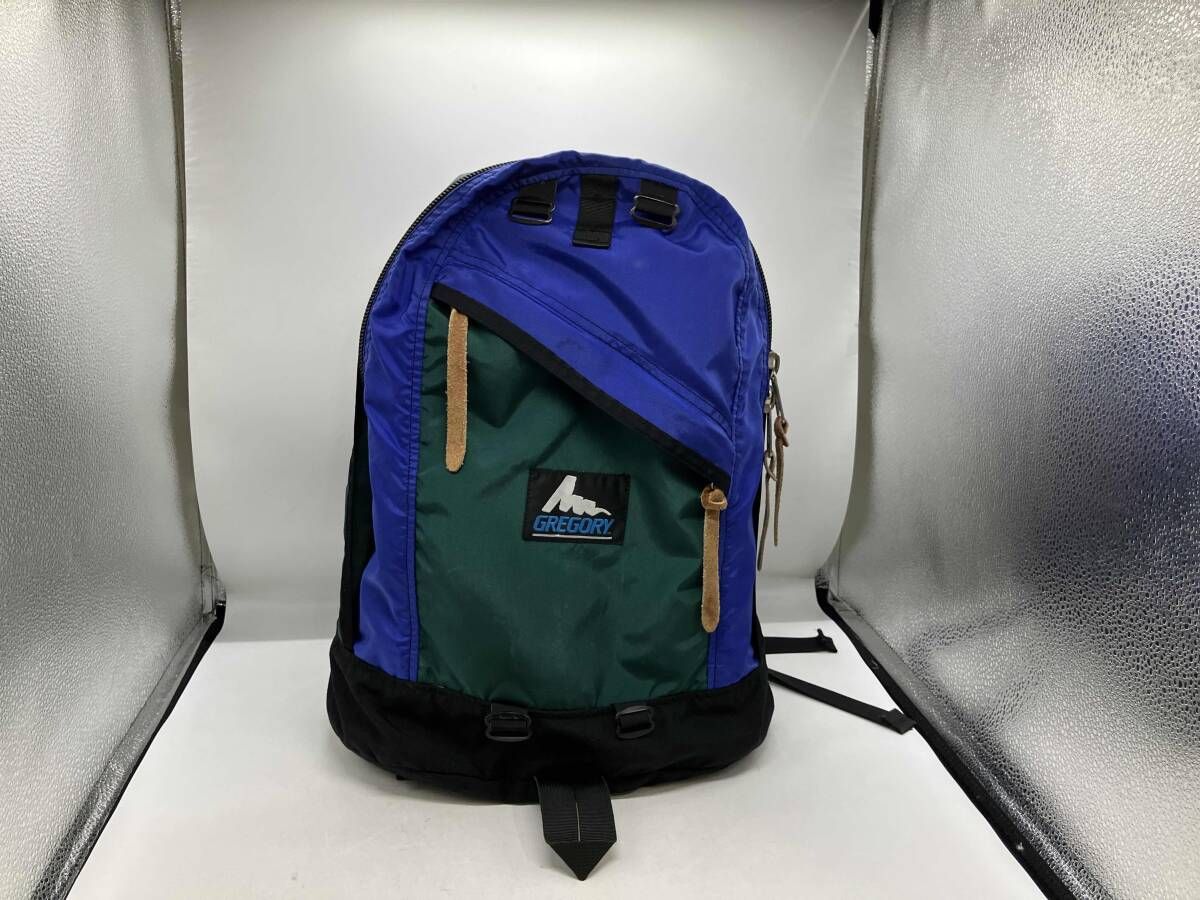 GREGORY グレゴリー リュックサック90 s |青タグ made in USA ブルー-グリーン系