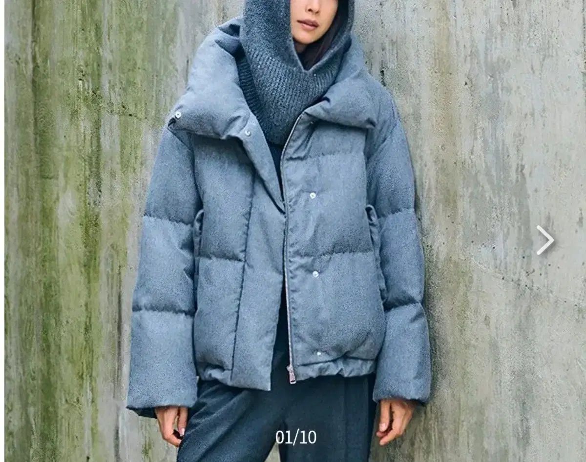 G studio ヘリンボーンパータン ハイネック グースダウン 66