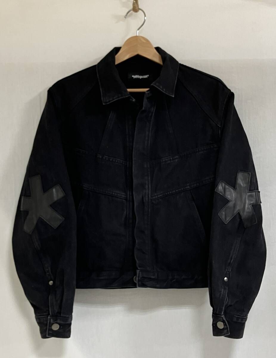 *p R ojectR® Asterisk Patch Denim Jacket ブラック サイズS THE RAMPAGE LDH デニムジャケット