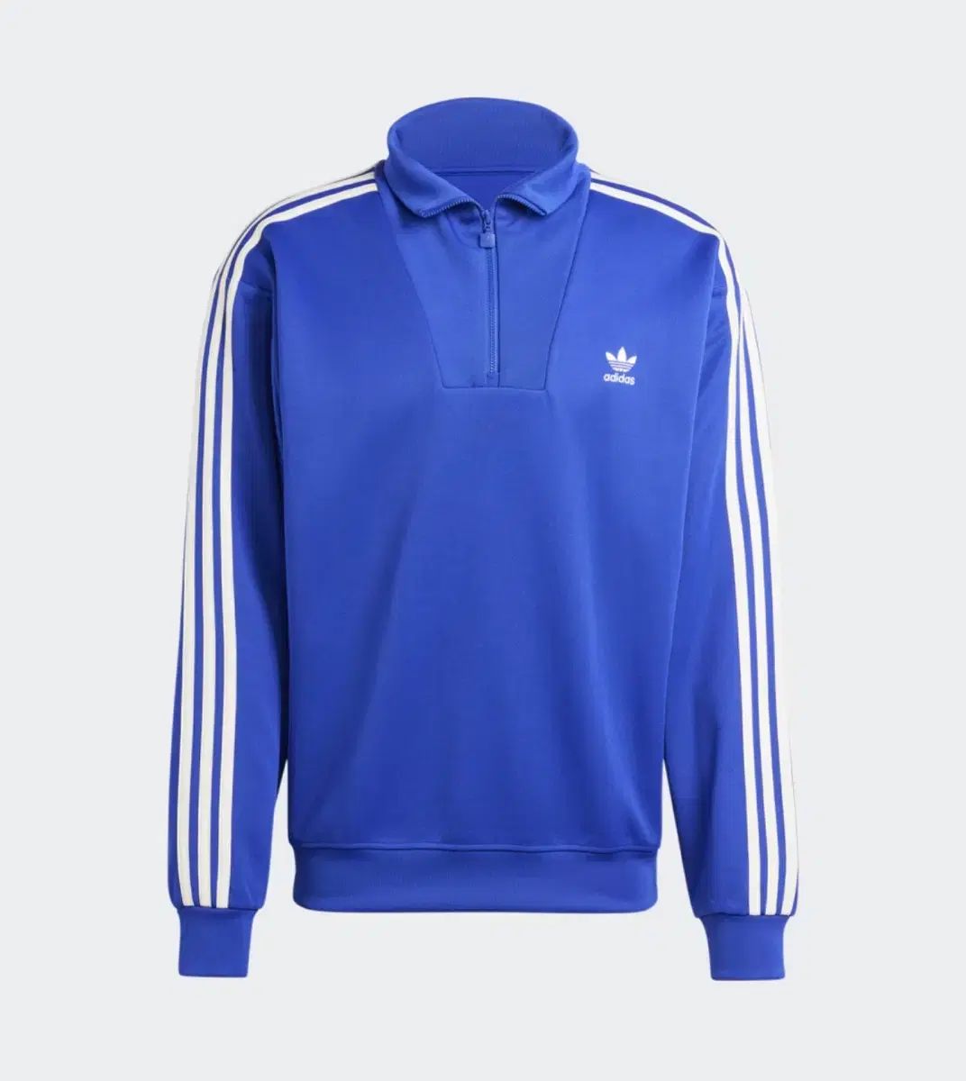 2 XL アディダス ファネルネック トラックジャージ ブルー