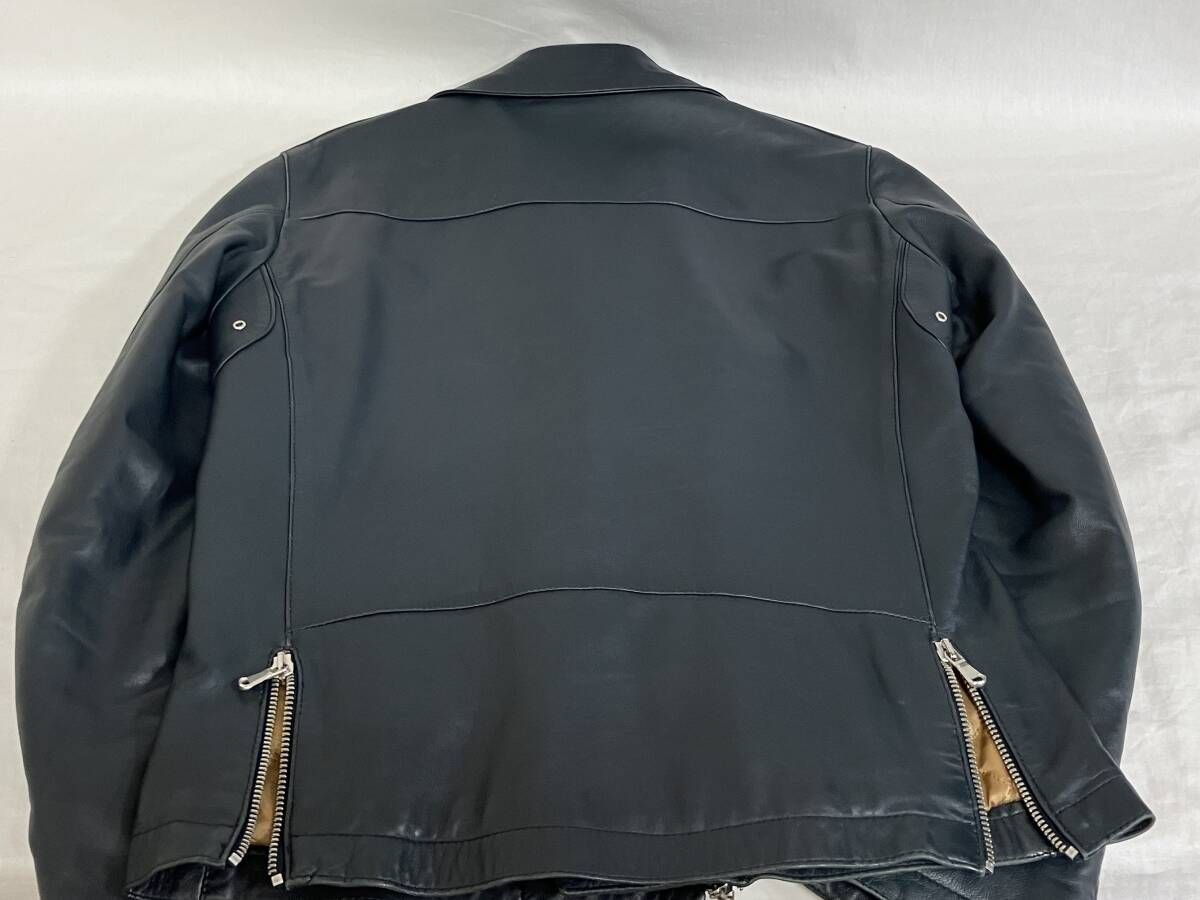 CINQUANTA ダブルライダース レザージャケット サイズ48 ラムレザー