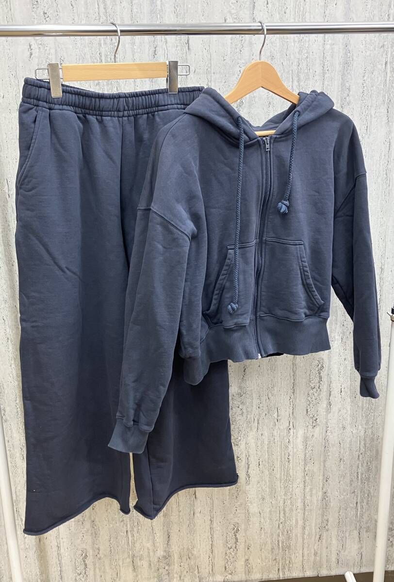 Acne Studios アクネストゥディオズ セットアップ パーカー スウェットパンツ ネイビー Lサイズ