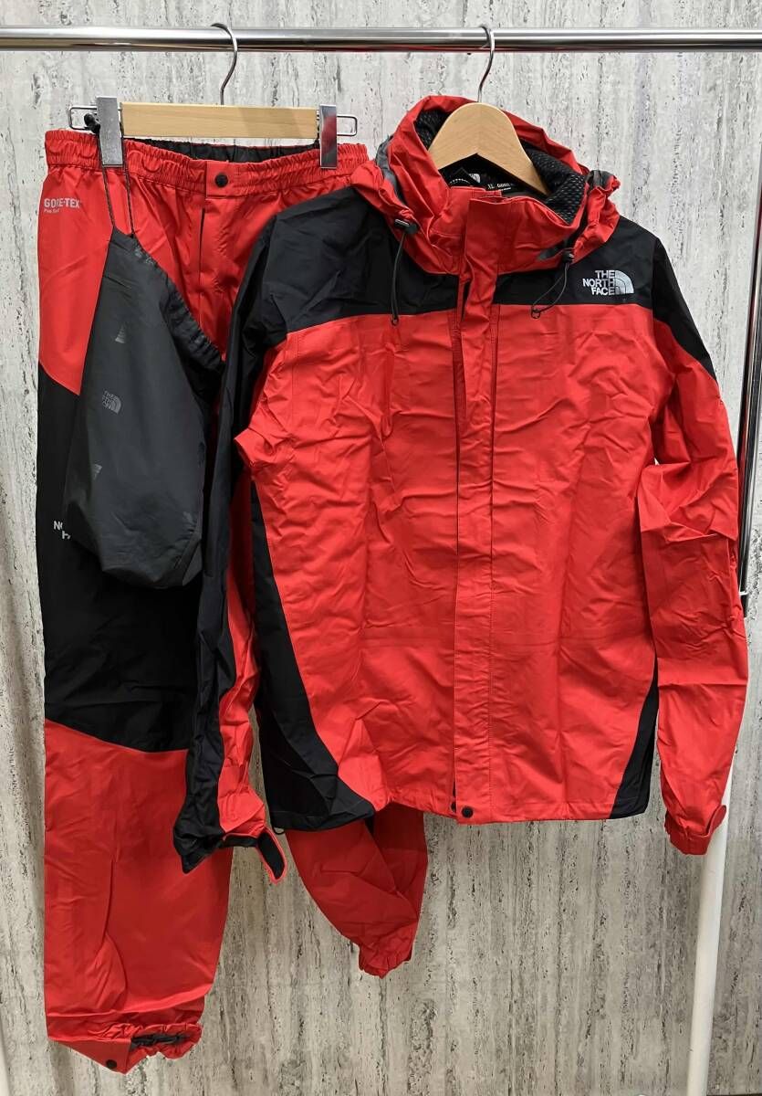 THE NORTH FACE ノースフェイス レインテック プラズマ ジャケット セットアップ レッド XLサイズ