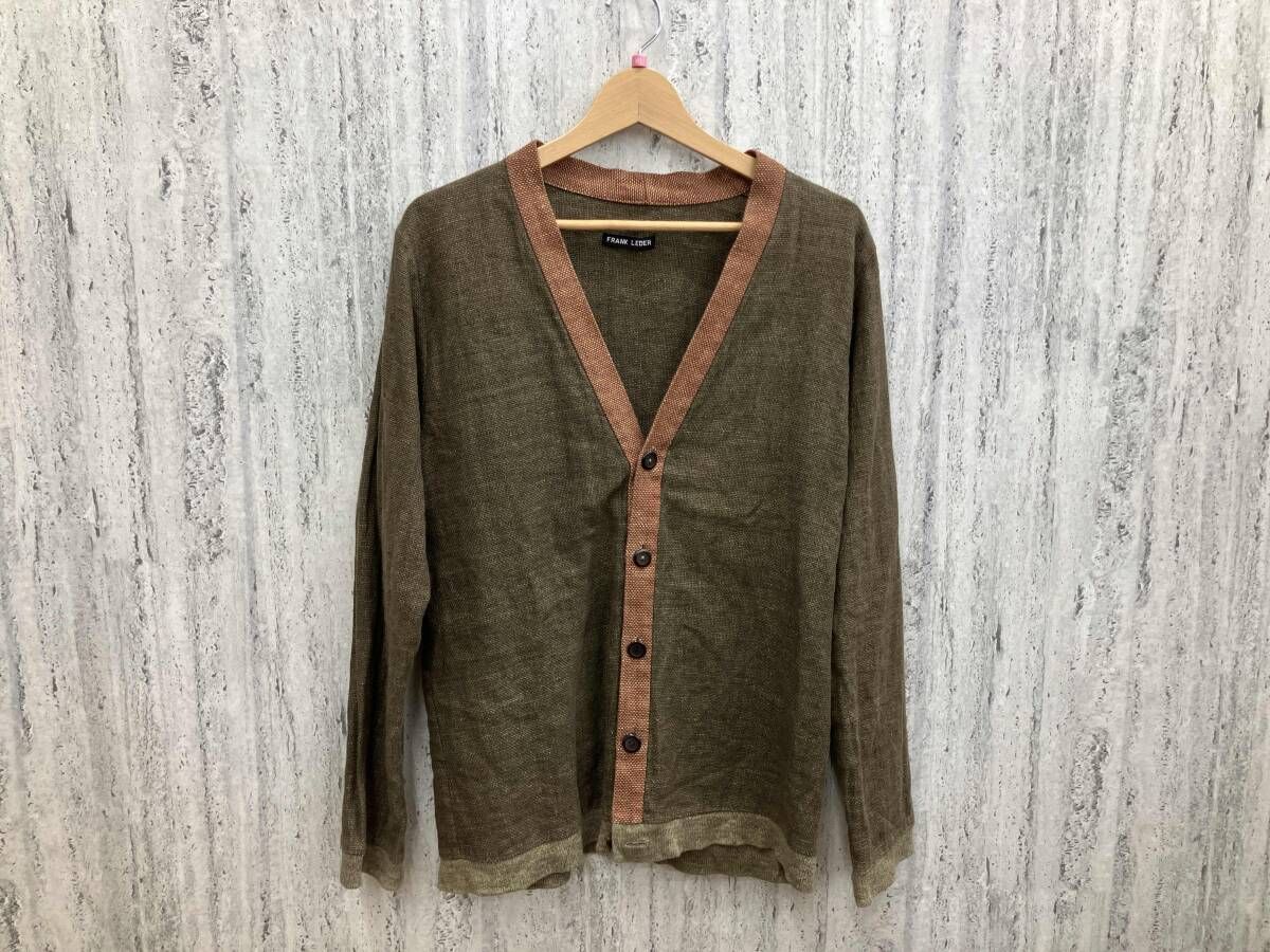 FRANK LEDER カーディガン ブラウン系 Frank Leder Dead Stock Brown Wool Janker with Side Pocket | kado