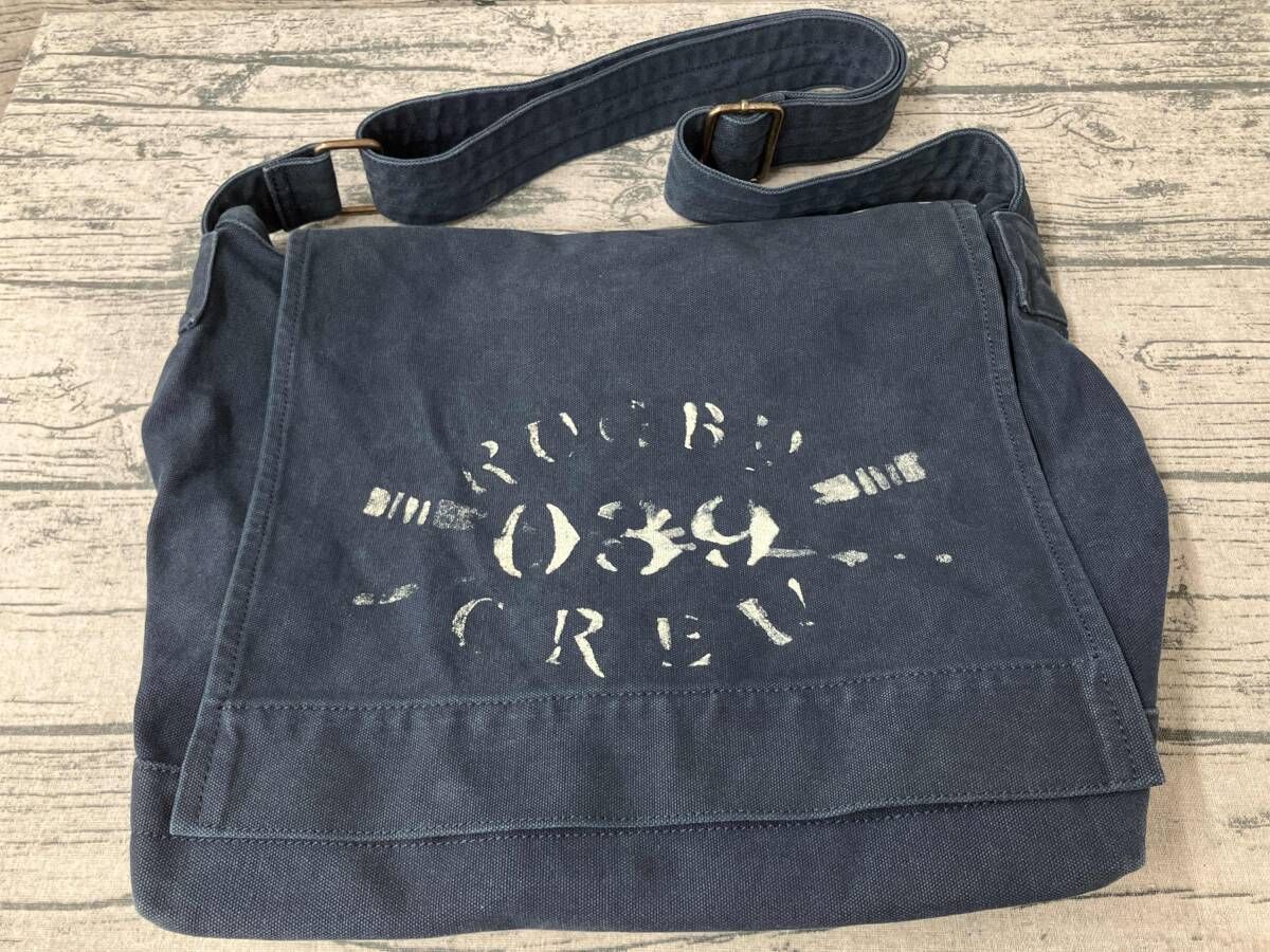 RALPH LAUREN RUGBY ラルフローレン ラグビー ショルダーバッグ キャンバス ネイビー