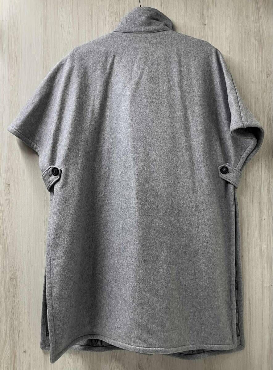 MAX MARAマックスマーラ ZENICA カシミヤ ウール リバーシブル ケープ フリーサイズ グレー