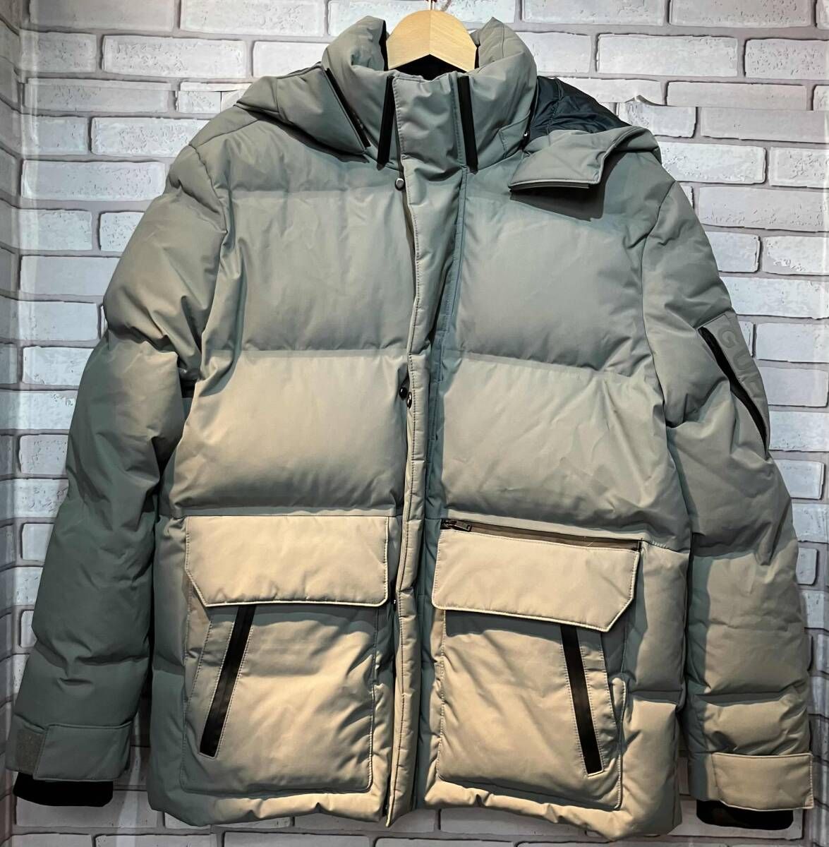 GUESS ゲス ダウンジャケット mk 4 w 5873 Hooded Short Down Jacket Lサイズ グレー ストリート