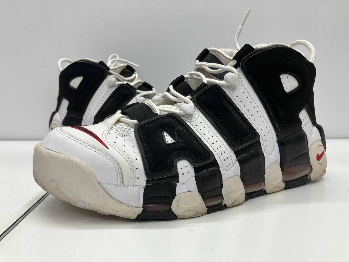 NIKE ナイキ AIR MORE UPTEMPO WHITE BLACK RED エアモアアップテンポ ホワイト ブラック 414962 105 29 cm