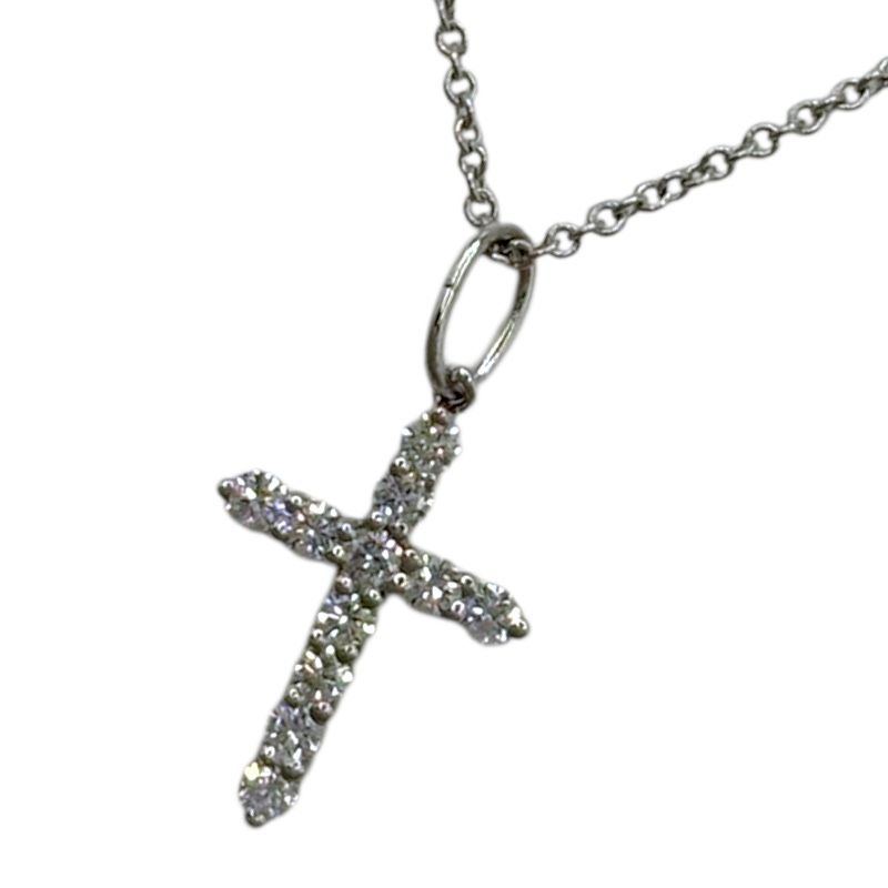 ティファニー TIFFANY＆CO クロスネックレス Pt 950 アクセサリー