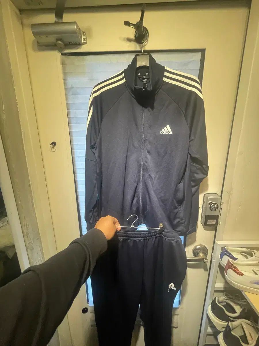 アディダス ネイビー トレーニングウェア セット 2 XL