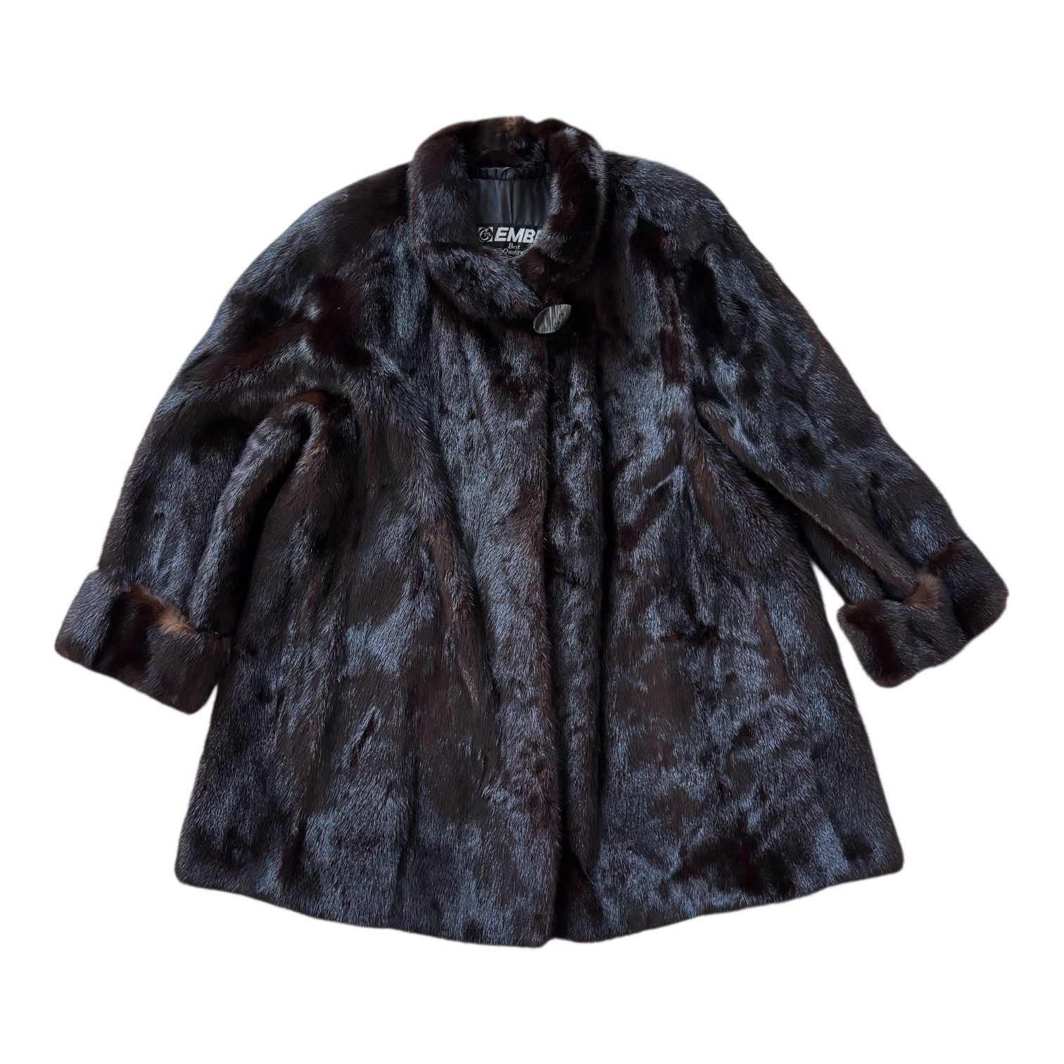 EMBA Best Quality エンバ ミンクファーコート ダークブラウン 高級
