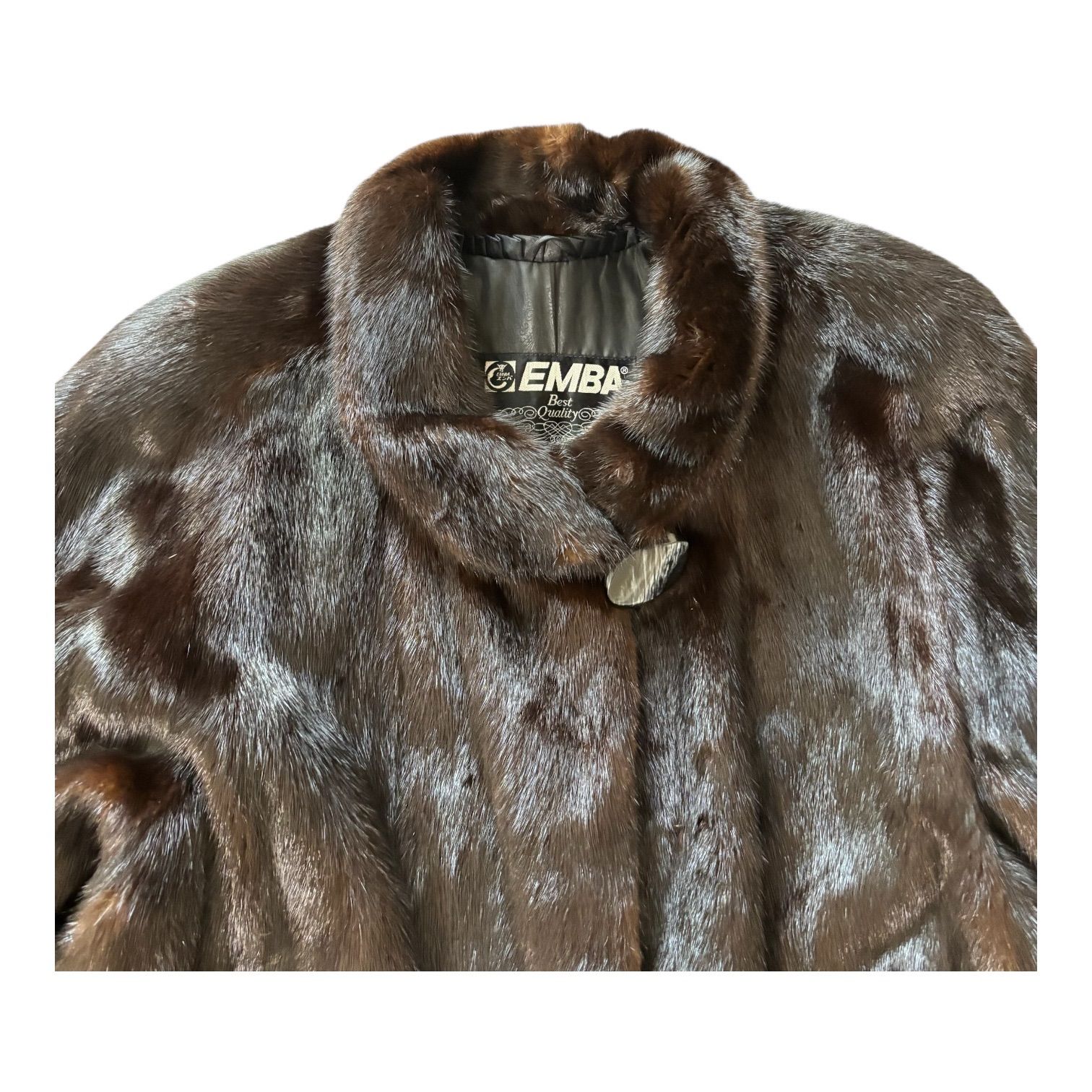 EMBA Best Quality エンバ ミンクファーコート ダークブラウン 高級