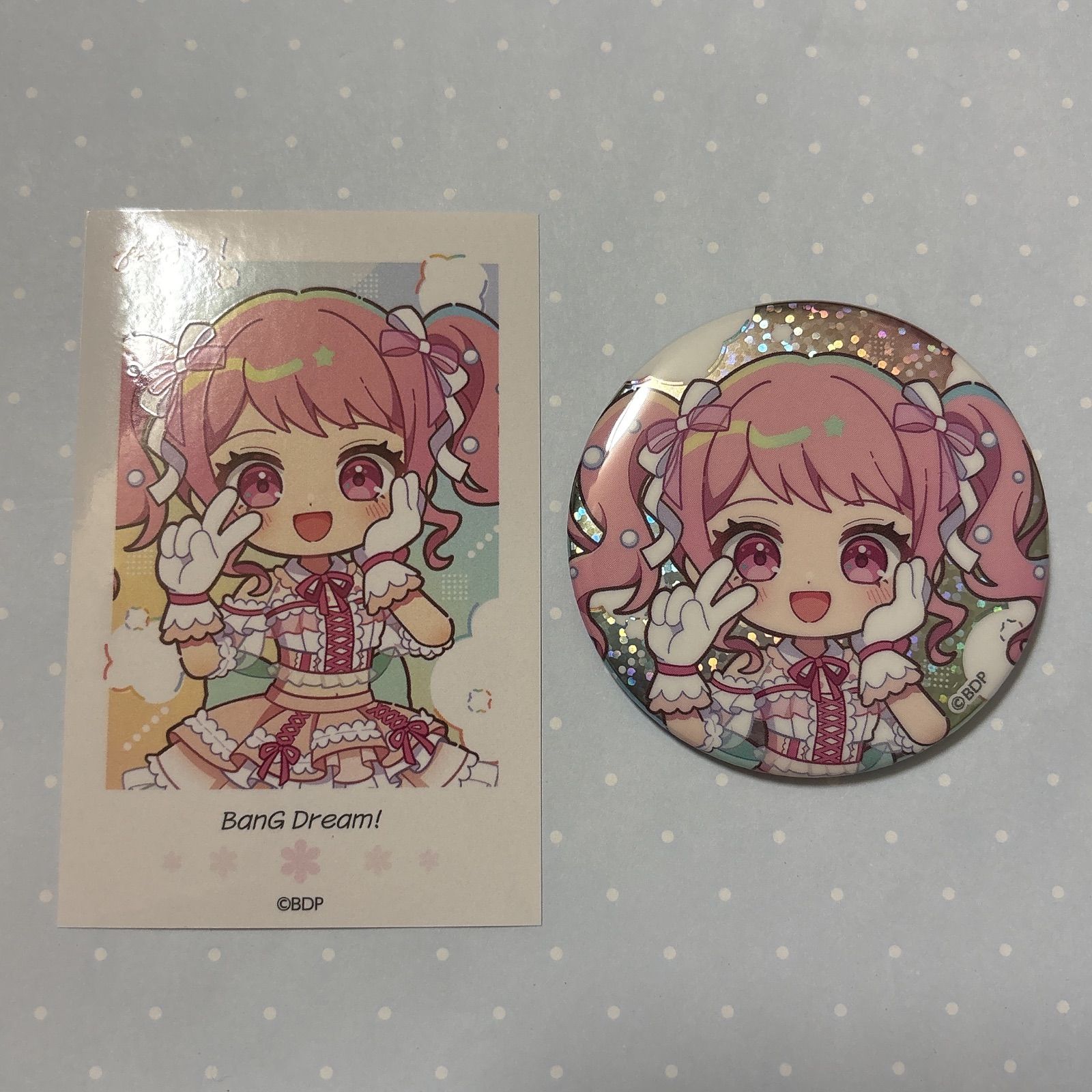 バンドリ ブシロードオンラインストア 4周年 缶バッジ ショート