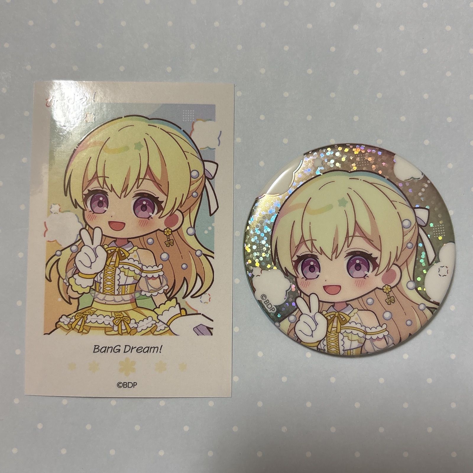 バンドリ ブシロードオンラインストア 4周年 缶バッジ ショート