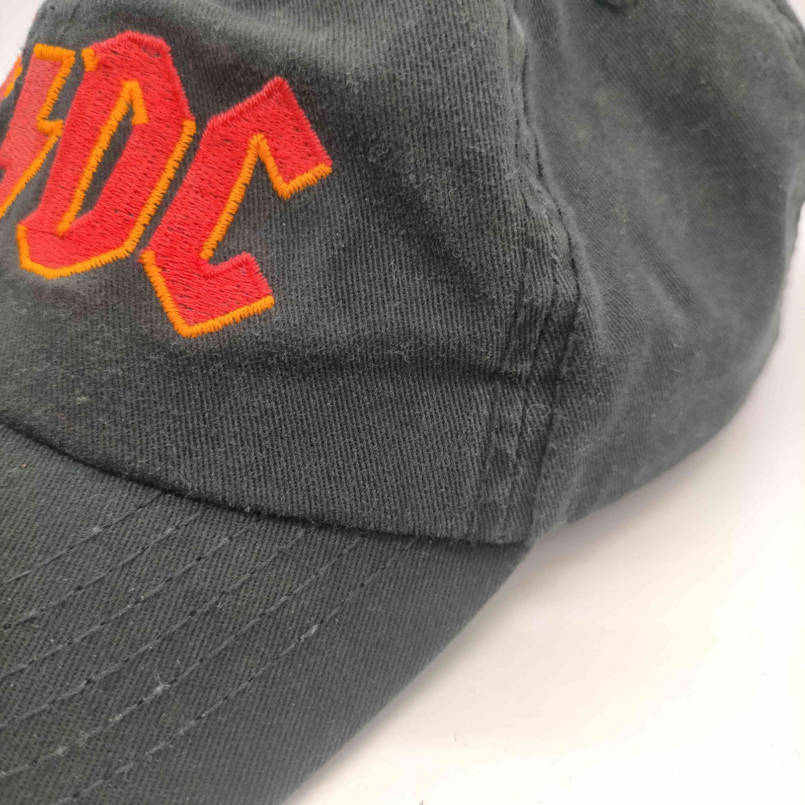 ユーズドフルギ USED古着 00S バンド ロゴ 刺繍 6パネル キャップ