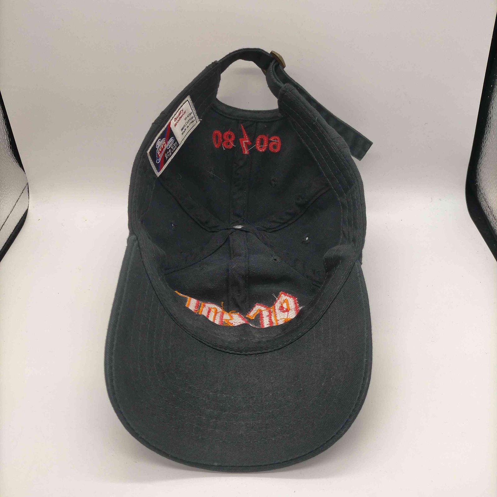 ユーズドフルギ USED古着 00S バンド ロゴ 刺繍 6パネル キャップ