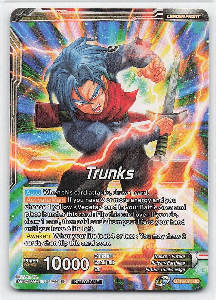 バンダイ World Champion Ship 2021 BT 16 071 SSB Vegeta SS Trunks Father Son Onslaught UC