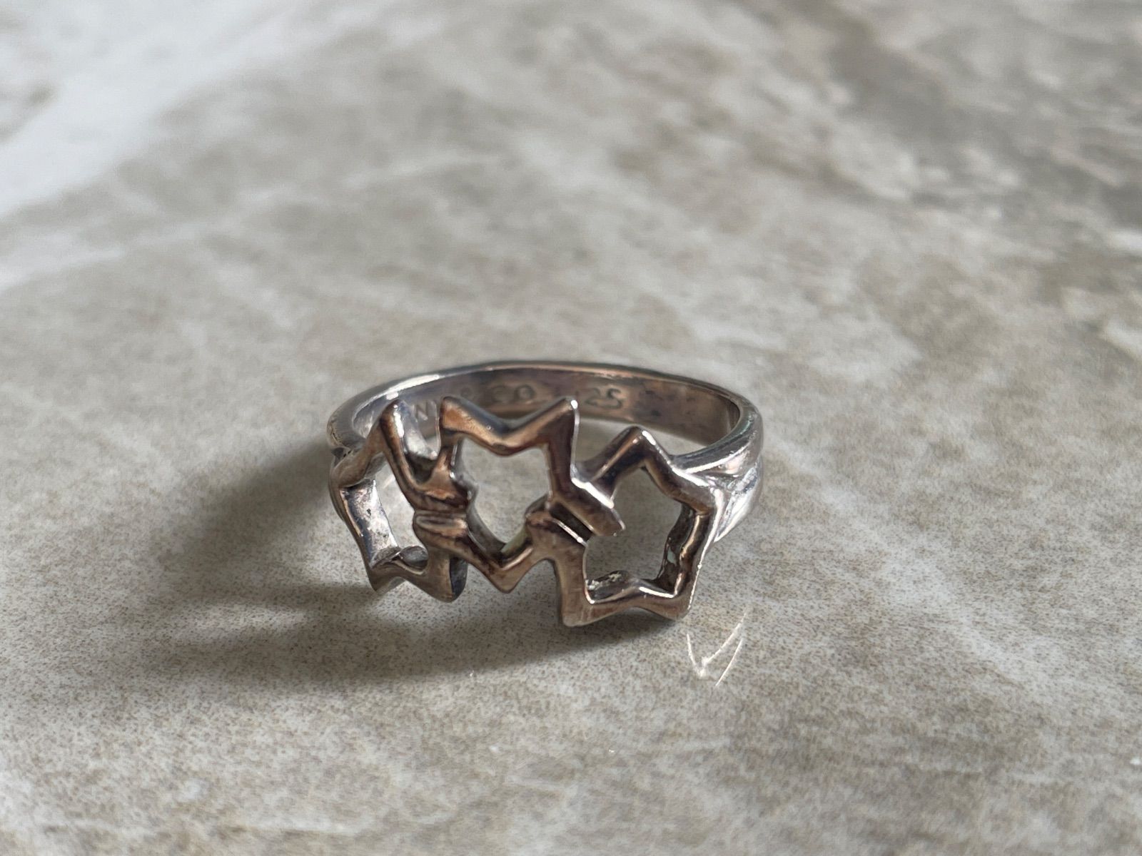 TIFFANY&Co.ティファニー トリプルスター10号シルバー925 シルバー 
