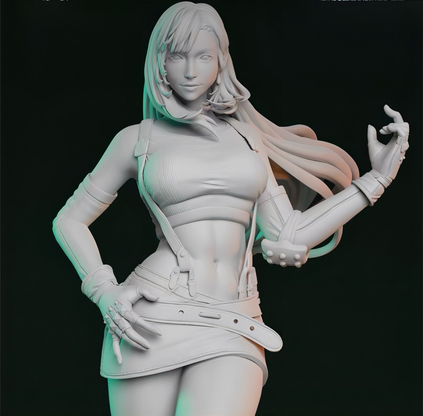 ガレージキット フィギュア 未塗装 FF ティファ 25cm - メルカリ