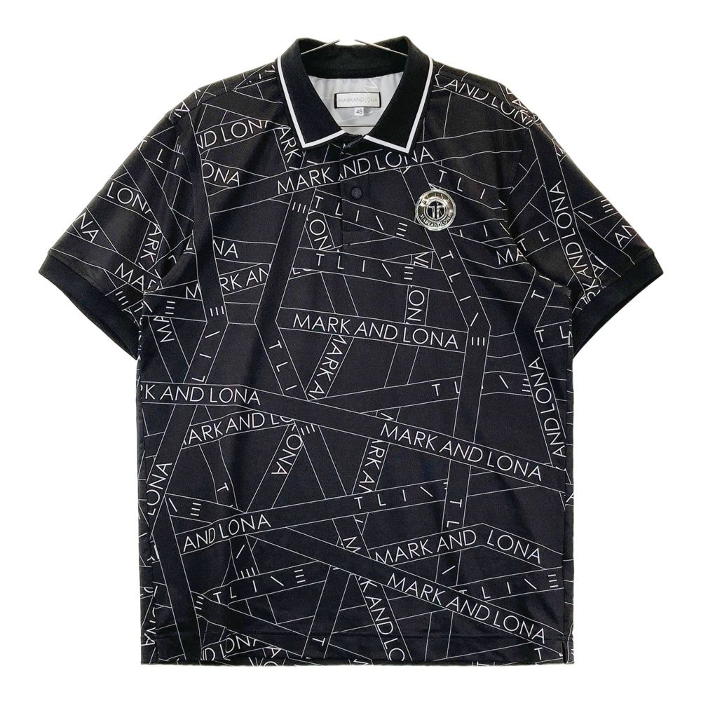 サイズ：48 MARK&LONA マークアンドロナ 2025年 半袖ポロシャツ 総柄