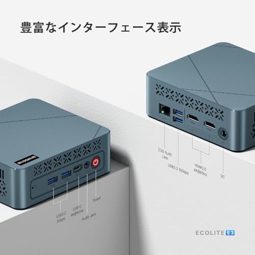 BOSGAME E 3 ミニPC N 150 インテル最新のTwin Lake Nシリーズ 4 C T 最大3 6 GHz MiniPC 16 GB DDR 512 M 2 NVMe SSD 5 G LAN 高速WiFi BT