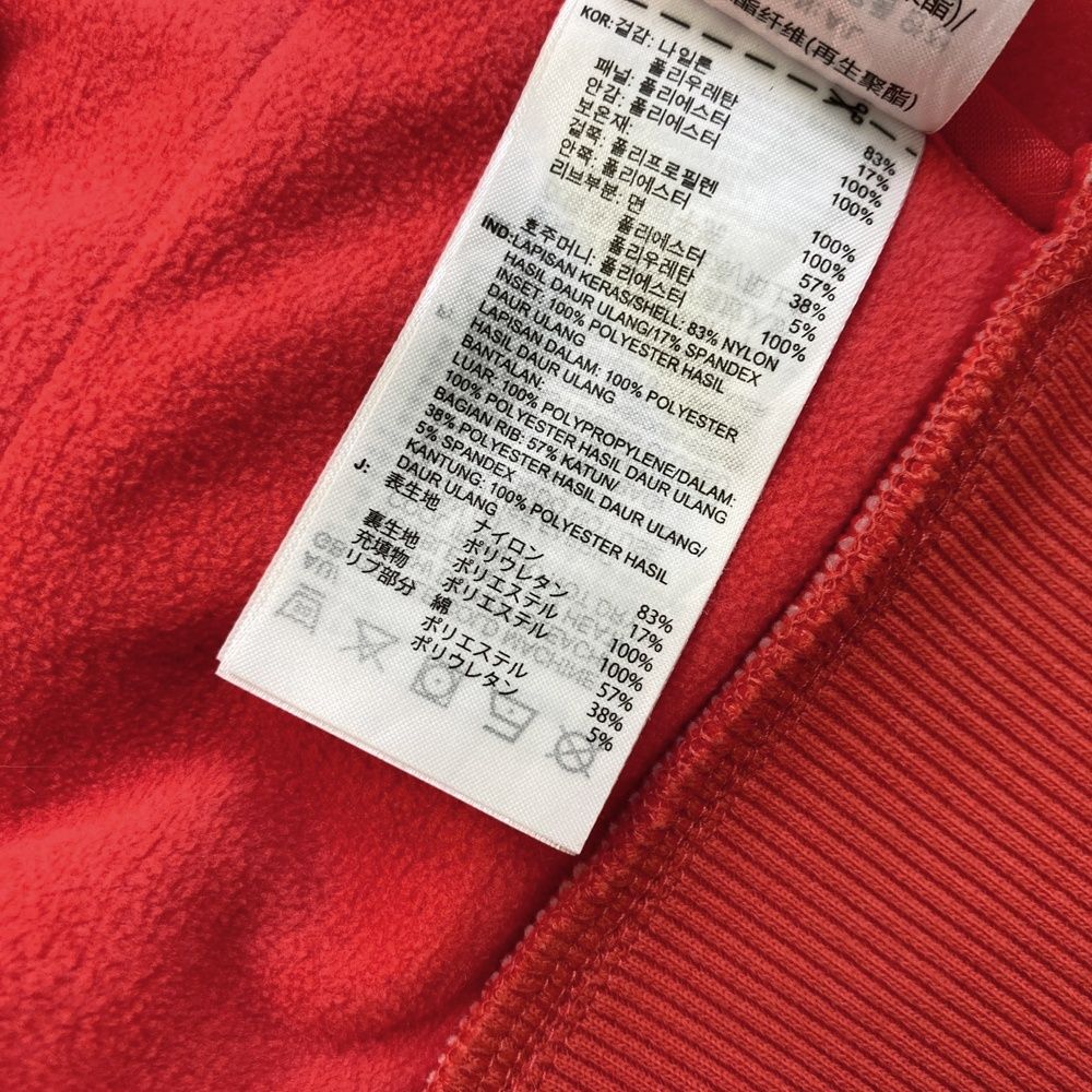 サイズ：XL ADIDAS GOLF アディダスゴルフ 裏起毛ハーフジップ中綿切替