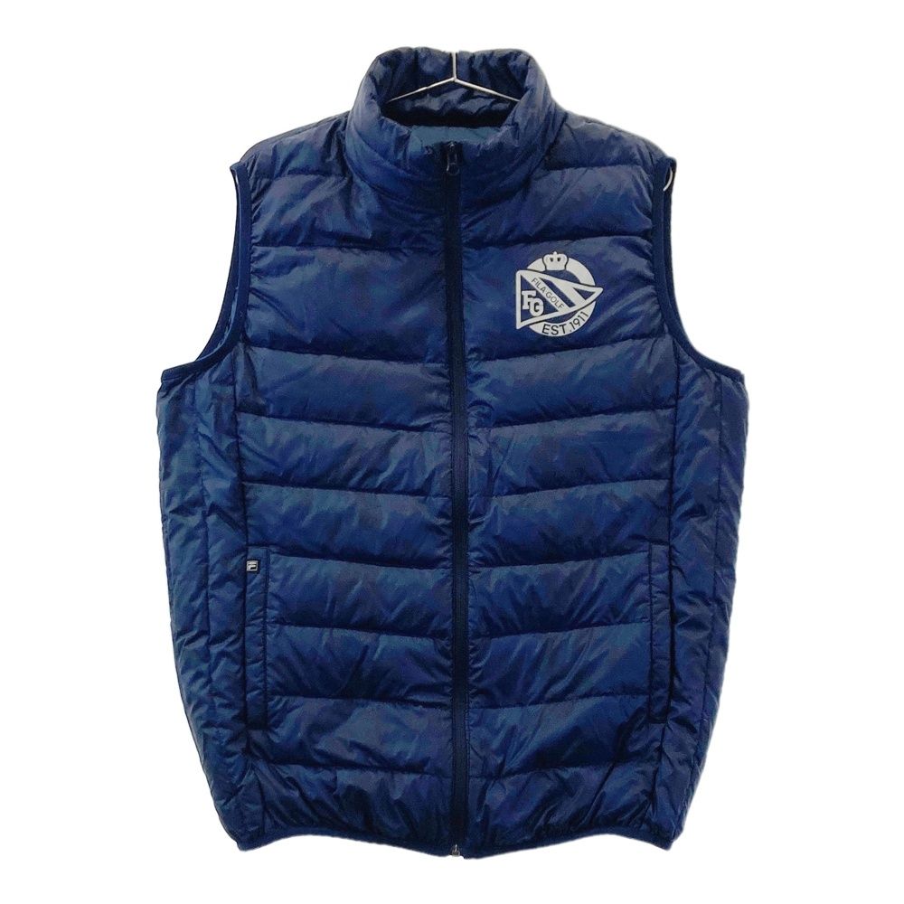 サイズ：LL FILA GOLF フィラゴルフ ジップ ダウンベスト カモフラ