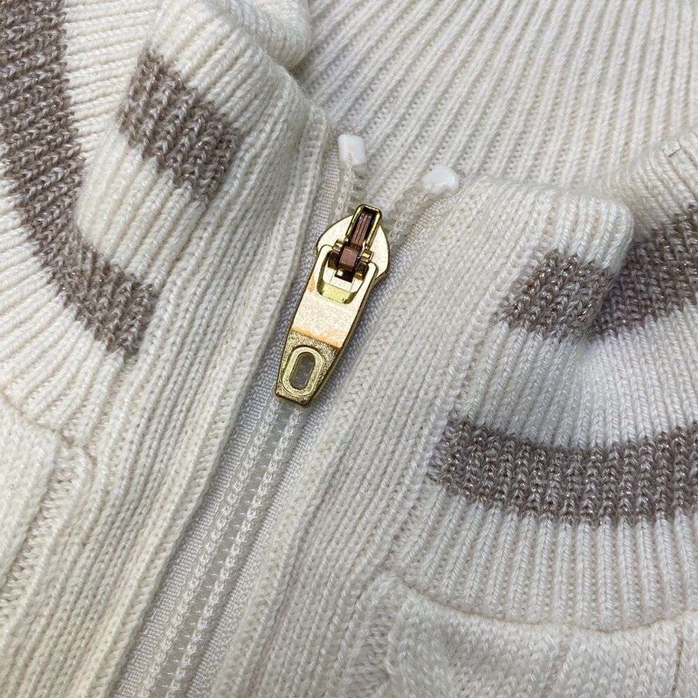 サイズ：M-L 23区GOLF ニジュウサンクゴルフ ニット切替 中綿 長袖