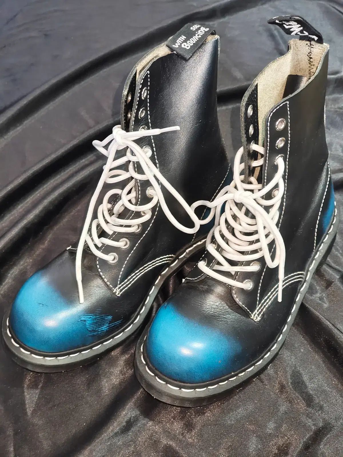 | み DR. MARTENS ドクターマーチン 1919 10ホール ブルースブラック ブーツ UK 7 260