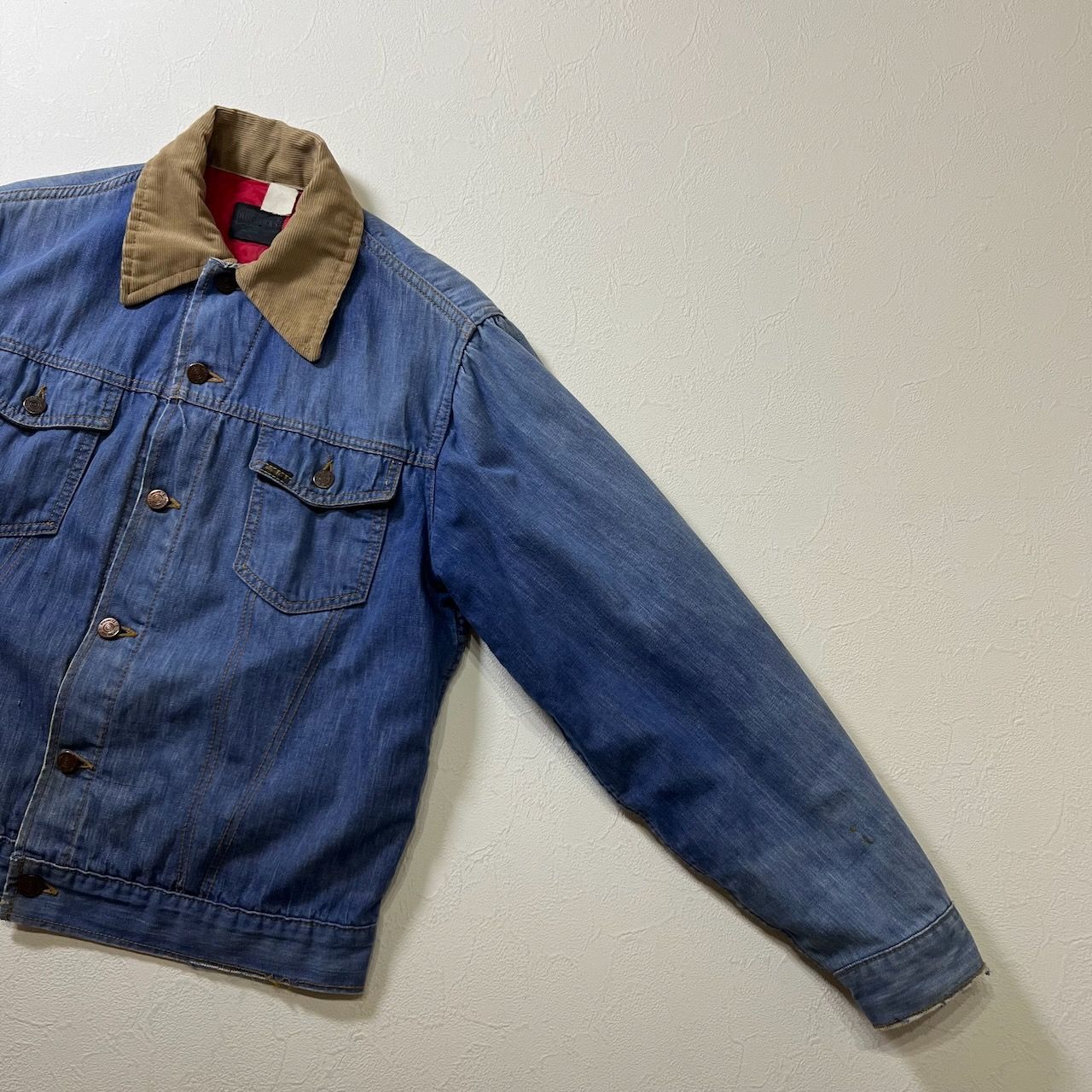 60~70s ROEBUCKS Sears 襟コーデュロイ デニムジャケット ローバックス 