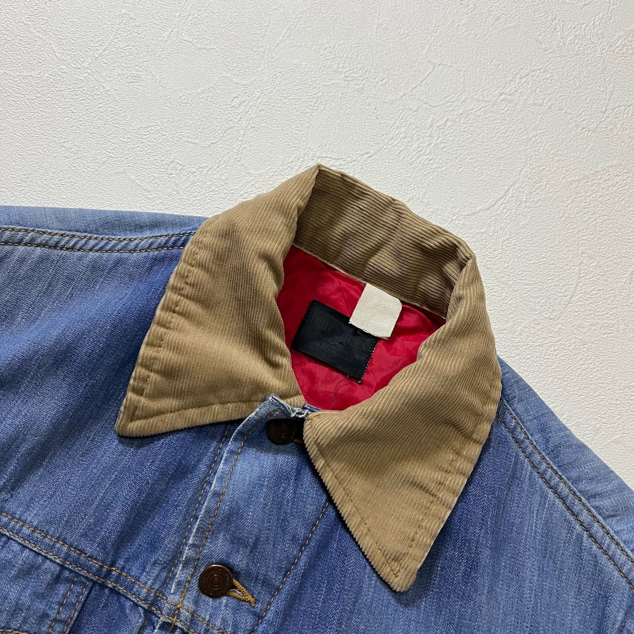 60~70s ROEBUCKS Sears 襟コーデュロイ デニムジャケット ローバックス
